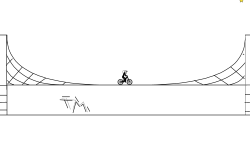 skate park half pipe