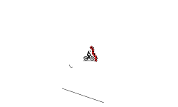 Hold Up + Left key