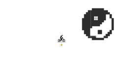 Yin yang pixel art