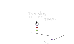 Throwing out the trash.