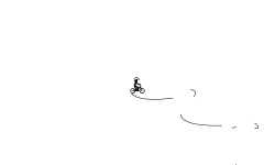 One wheel touches!