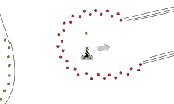 Helicopter racing track