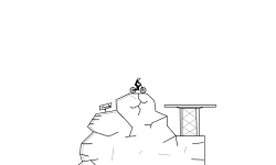 mountains and cliffs of the de