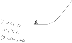 Just a flick and a climb