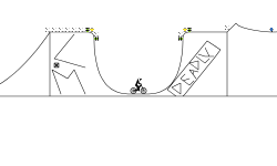 Double jump half pipe
