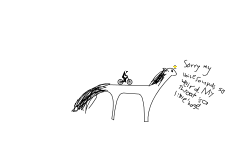 I'm bad at drawing horses