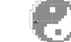 ying yang pixel art (DESC)