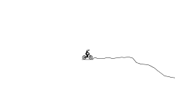 down hill