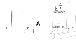 A track with drawings