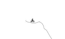 down hill