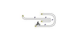 2 thick lines (tube)