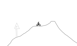 Lit down hill track