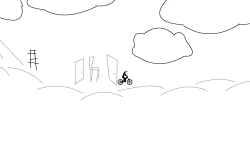 Skiing on a Bike