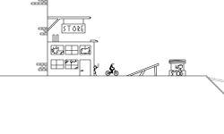 the street