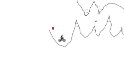 though the cave
