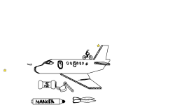 Cardboard plane.