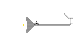 pixelated arrow