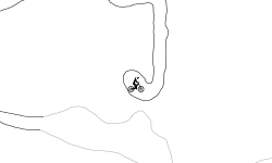 Cave (hold up and left)