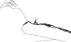 Two Mountains and Helicopter