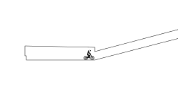 Uphill wheelie...