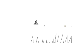 Jumping over the spikes