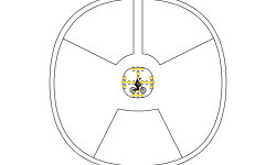 Radioactive sign close