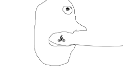 Vomiting cycle route