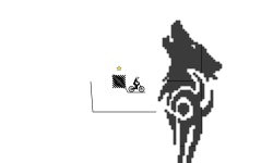 Wolf (pixel art) [Mh44]