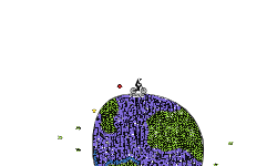 around the world in 3 seconds