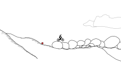 The Track Of The Pebble !