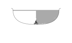 Half of a half pipe