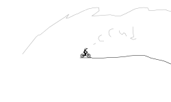 Mountains and a cave