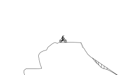 down hill