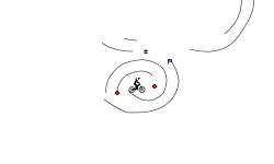 Hold accelerate and left