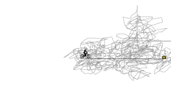 100 star scribble