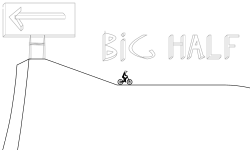 A half and rails at mountain