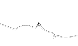 Curved line smooth jumps
