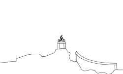 Ramps on a hill