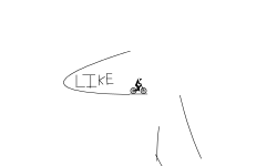 Wheelie (Hold up and left)