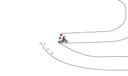 spiral downhill slo mo