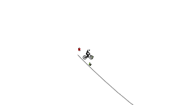 down hill