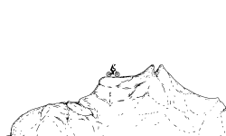 <HARD ROCKY DOWNHILL>
