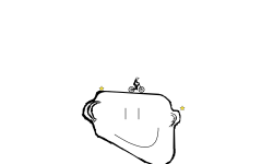 troll face + stick man face