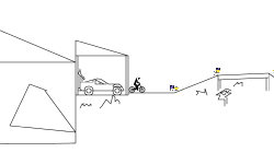The crooked house wheelie