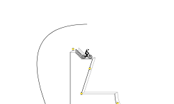 Long 3-D, perfect curves heli