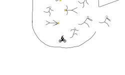 Stick-man head-stars