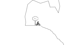 mountain climb (desc.)