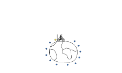 around the world