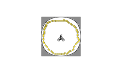 A circle with 80 stars