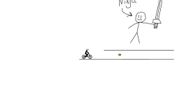 A tube and a ninja